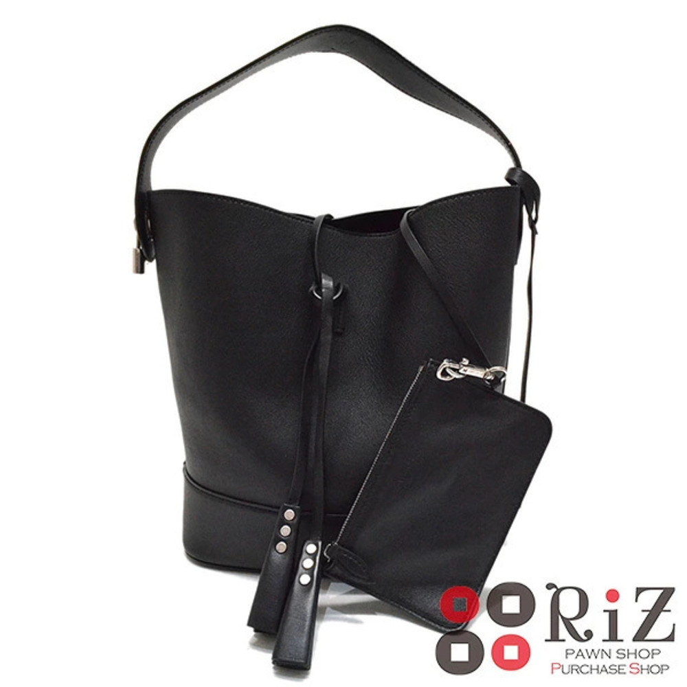 LOUIS VUITTON Bag Shoulder Messenger Monogram Cuir Black